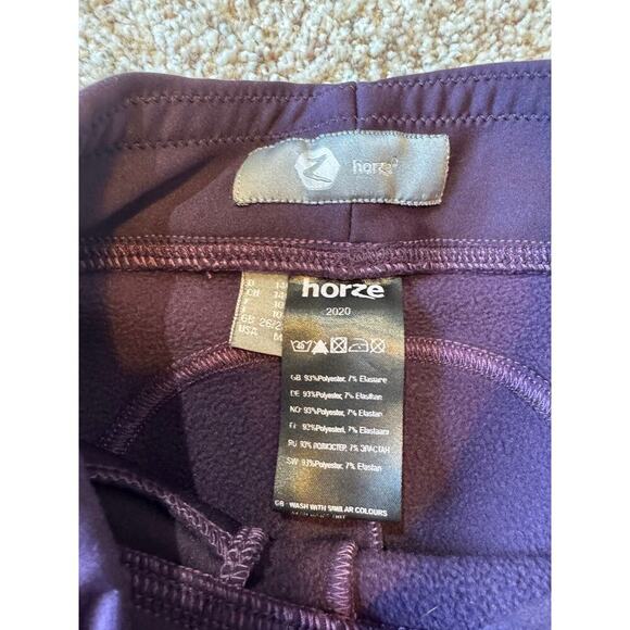 HORZE Active JR Pruple/Plum Riding pants, Girls size Medium; Equestrian; - Picture 3 of 8